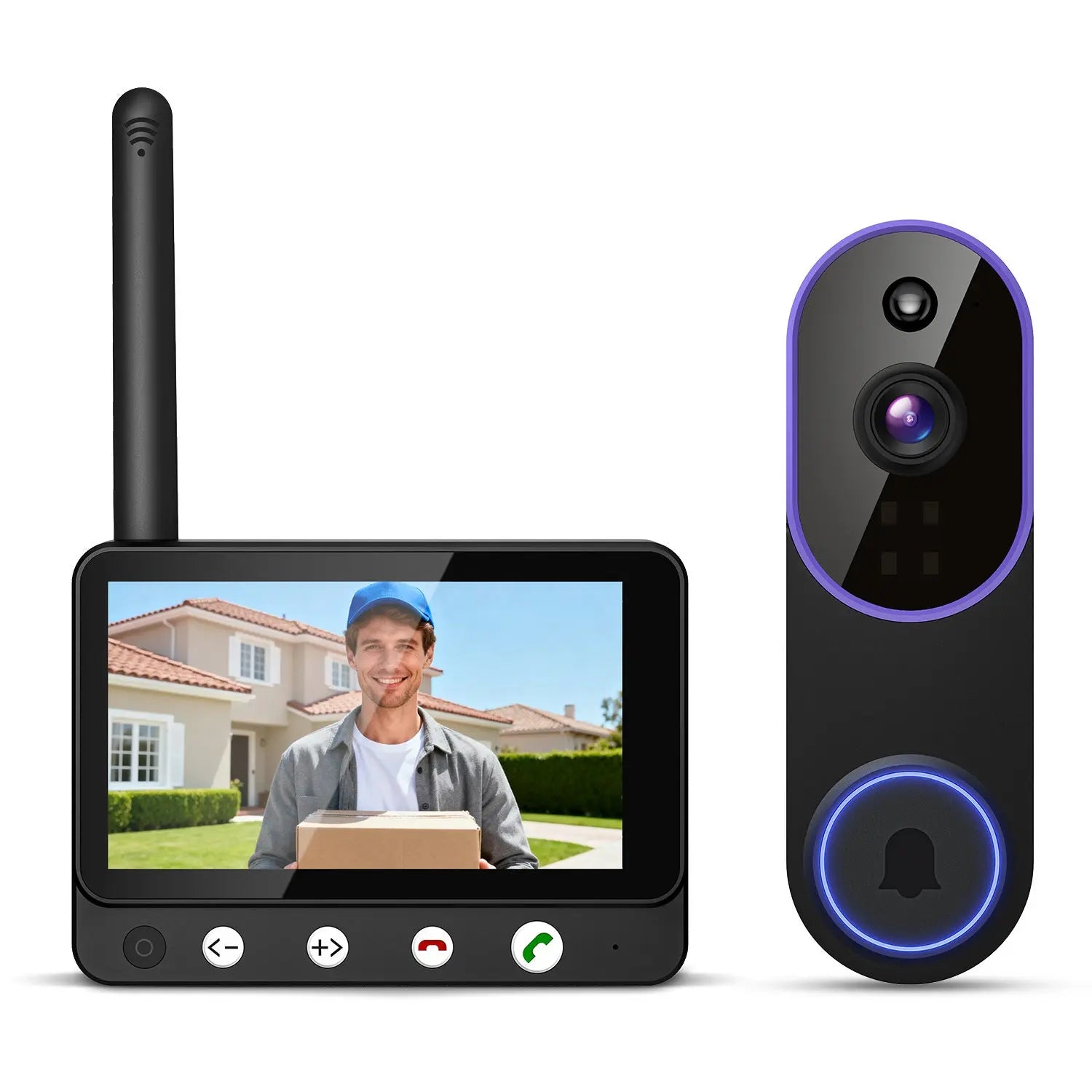 Video Doorbell Camera with Voice Intercom, Monitoring, Wifi, Hd Night Vision, Smart Doorbell, Electronic Peephole UrbanNova