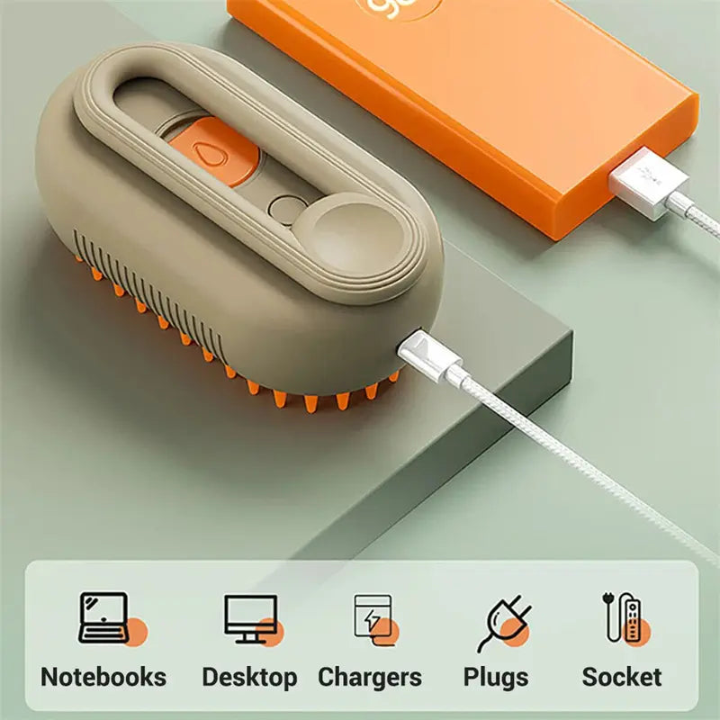 3-in-1 Electric Steam Spray Pet Grooming Brush UrbanNova