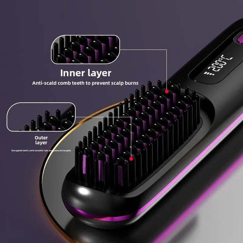 Wireless Hair Straightening Comb UrbanNova