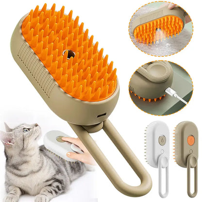 3-in-1 Electric Steam Spray Pet Grooming Brush UrbanNova