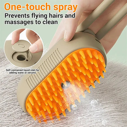 3-in-1 Electric Steam Spray Pet Grooming Brush UrbanNova