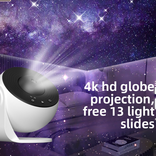 Galaxy Star Projector Lamp with HD Film