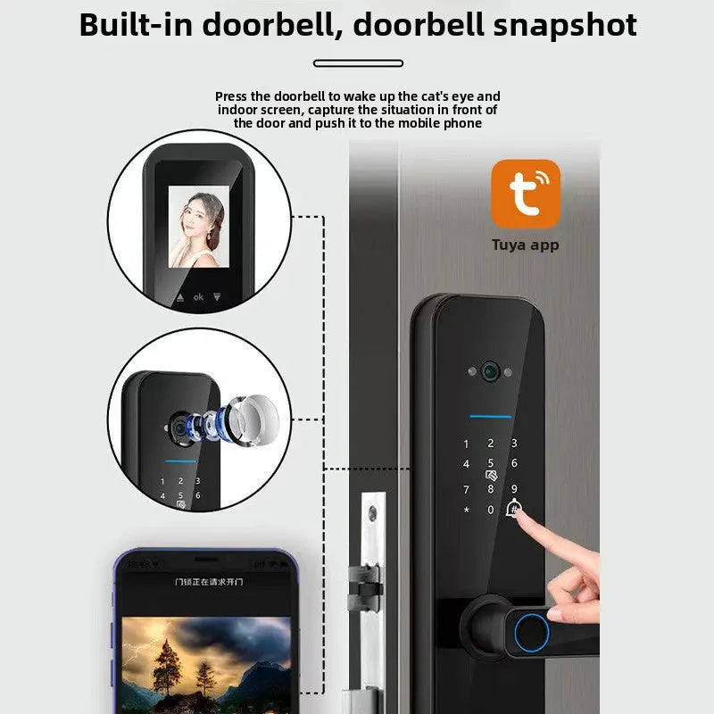 Smart Fingerprint Door Lock with Camera UrbanNova
